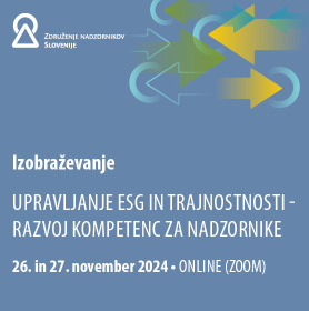 Upravljanje ESG in trajnostnosti - razvoj kompetenc za nadzornike