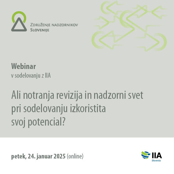 POSNETEK: Ali notranja revizija in nadzorni svet pri sodelovanju izkoristita svoj potencial?