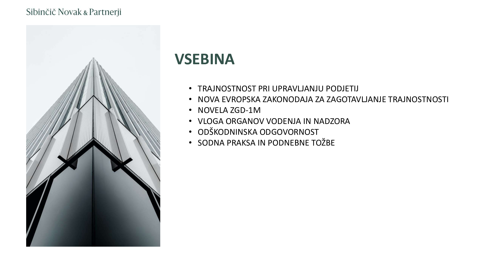 Odgovornost uprav in nadzornih svetov za upravljanje ESG in trajnostnosti ter razvoj evropske sodne prakse