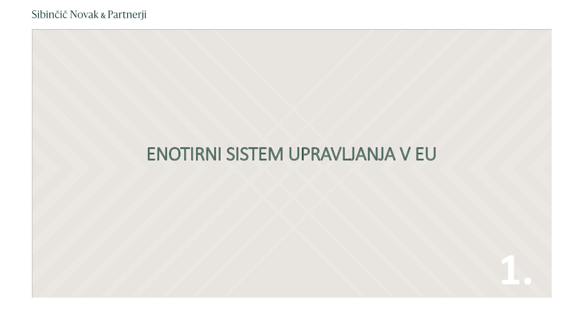 Enotirni sistem upravljnja delniške družbe