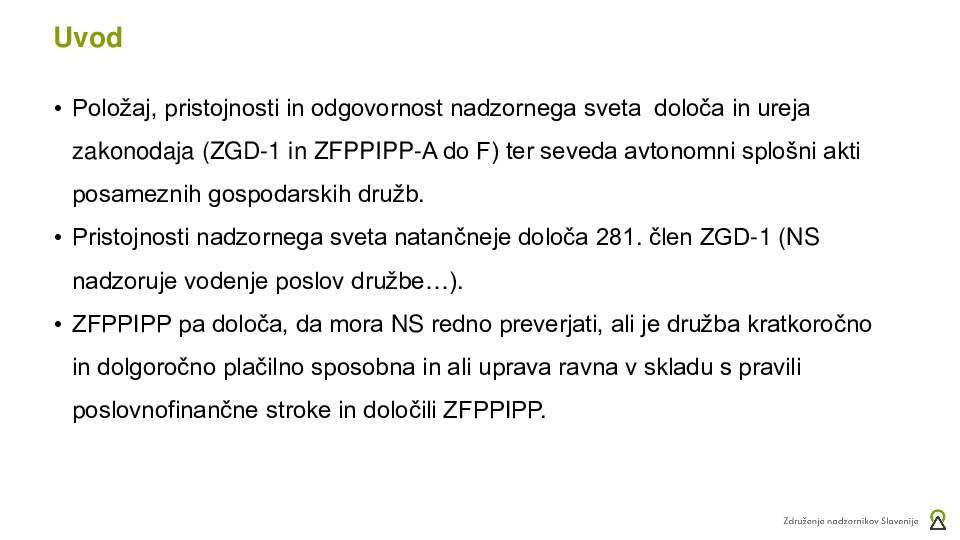 Vloga nadzornega sveta v insolvenčnih postopkih  ("Izobraževanje za nadzornike")