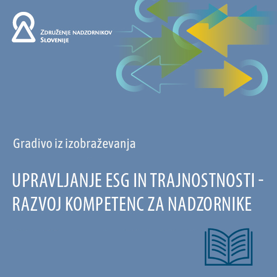 Gradivo iz izobraževanja Upravljanje ESG in trajnostnosti