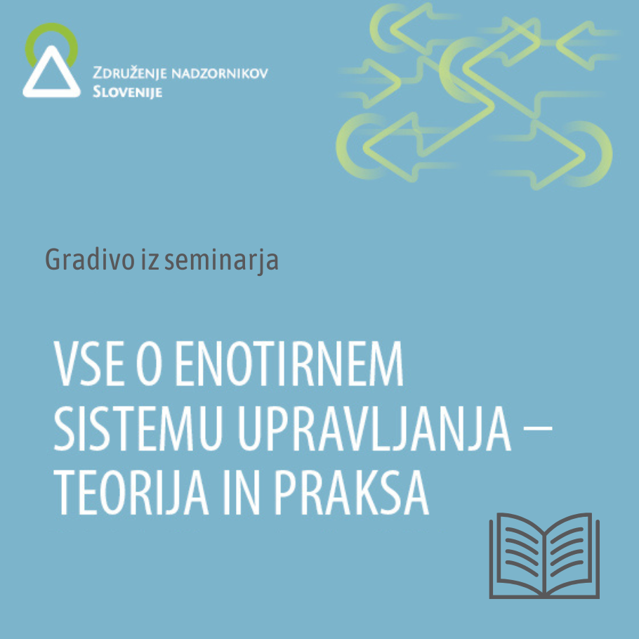 Gradivo iz seminarja Vse o enotirnem sistemu upravljanja